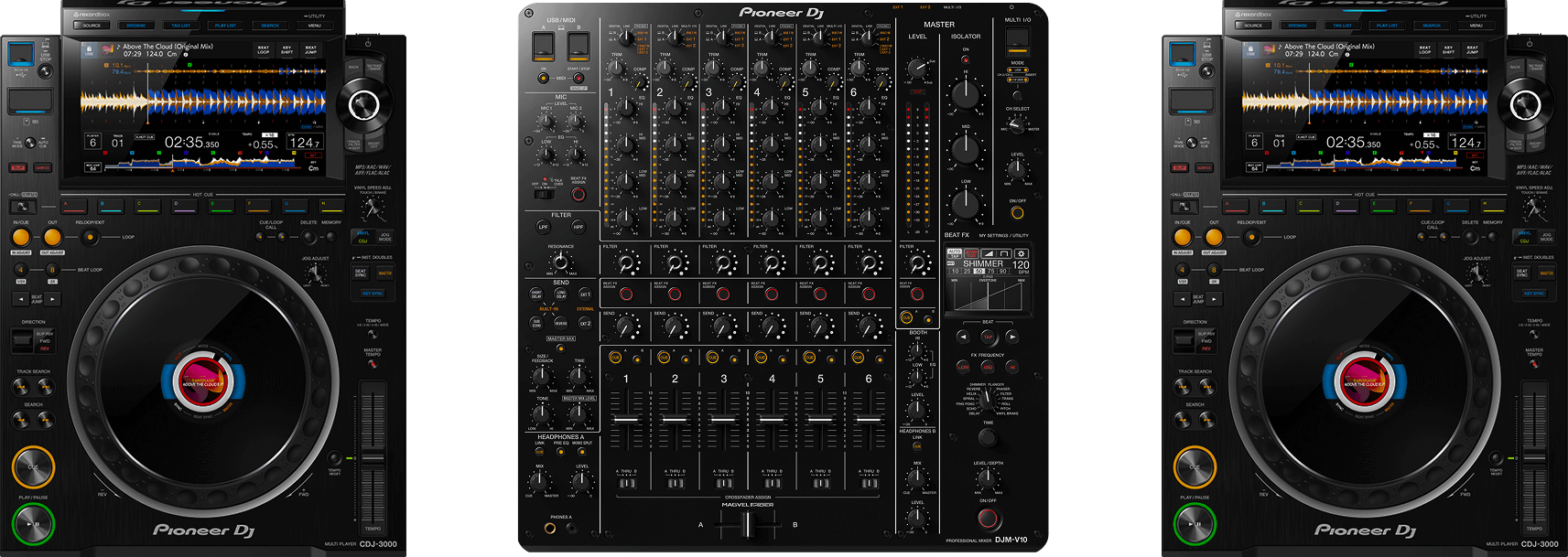 Setup CDJ-3000 e DJM-V10